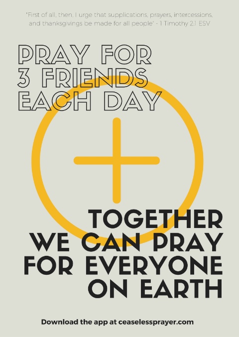 Pray for 3 friends Poster